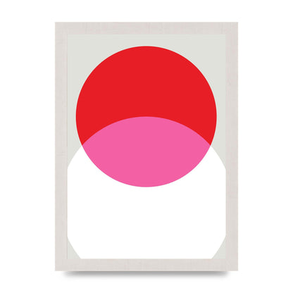 Abstract Rgb Shape One Printed Poster - A4 framed