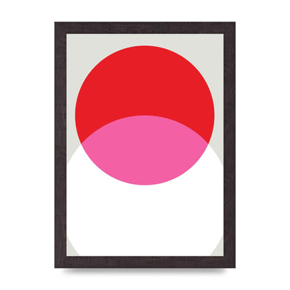 Abstract Rgb Shape One Printed Poster - A4 framed