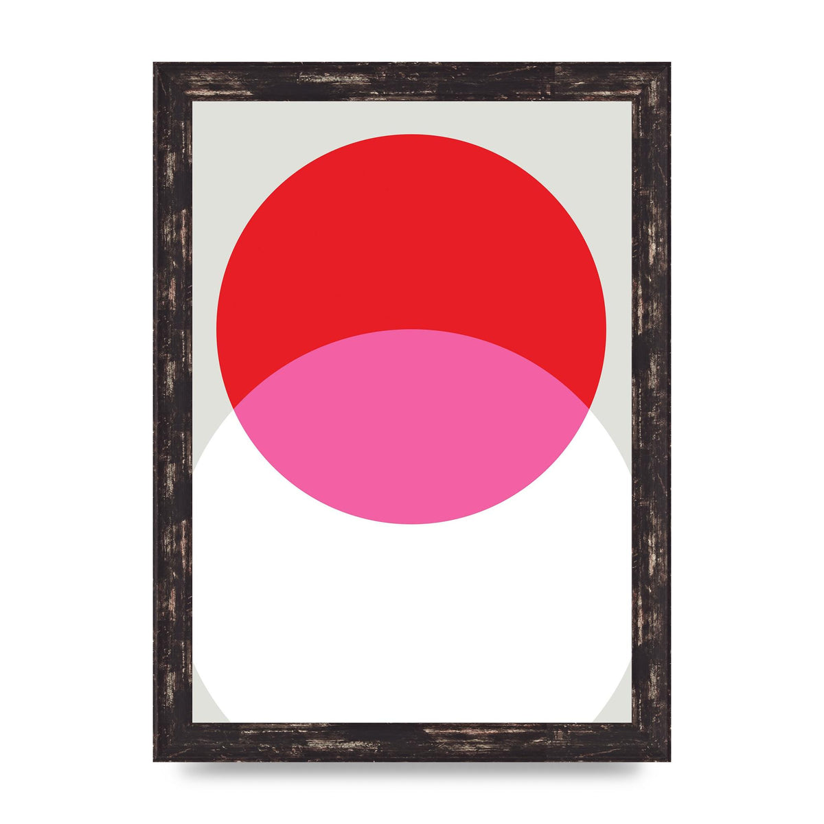 Abstract Rgb Shape One Printed Poster - A4 framed