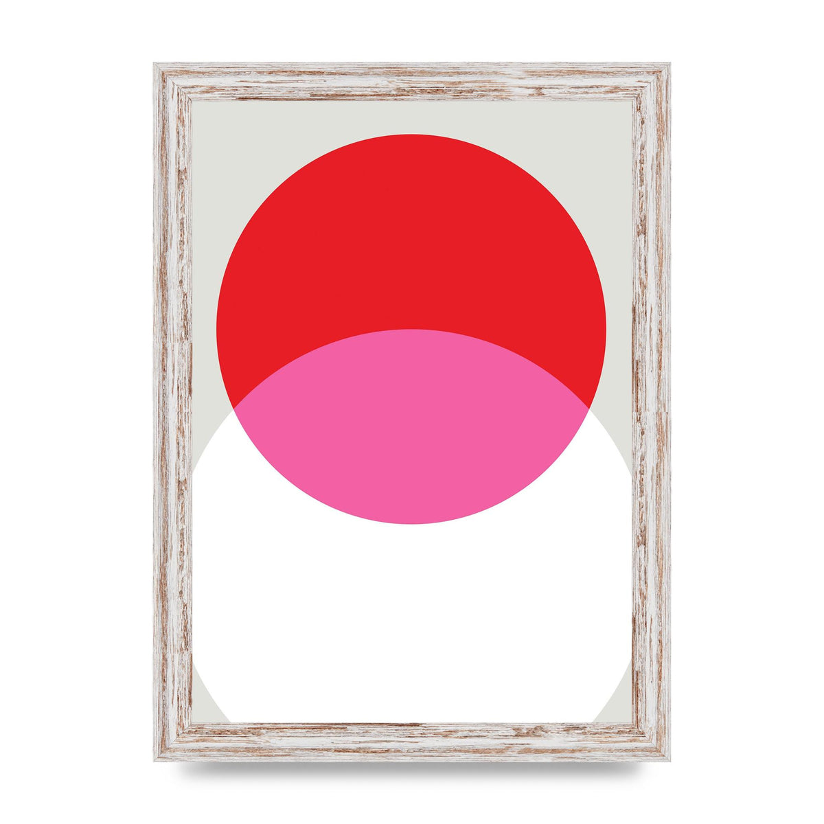Abstract Rgb Shape One Printed Poster - A4 framed
