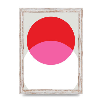 Abstract Rgb Shape One Printed Poster - A4 framed