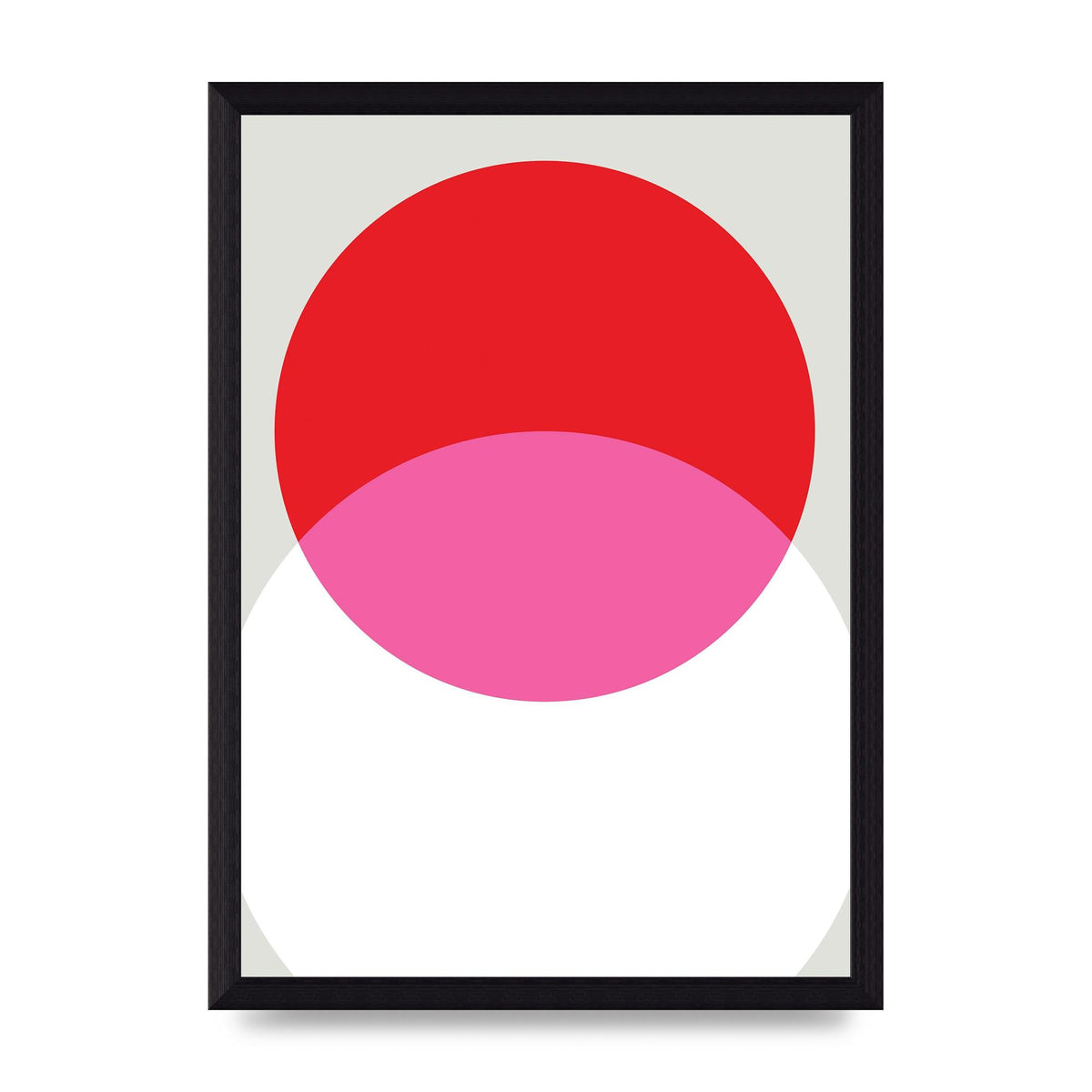 Abstract Rgb Shape One Printed Poster - A4 framed
