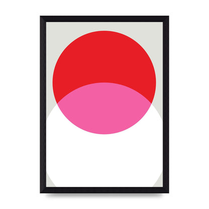 Abstract Rgb Shape One Printed Poster - A4 framed