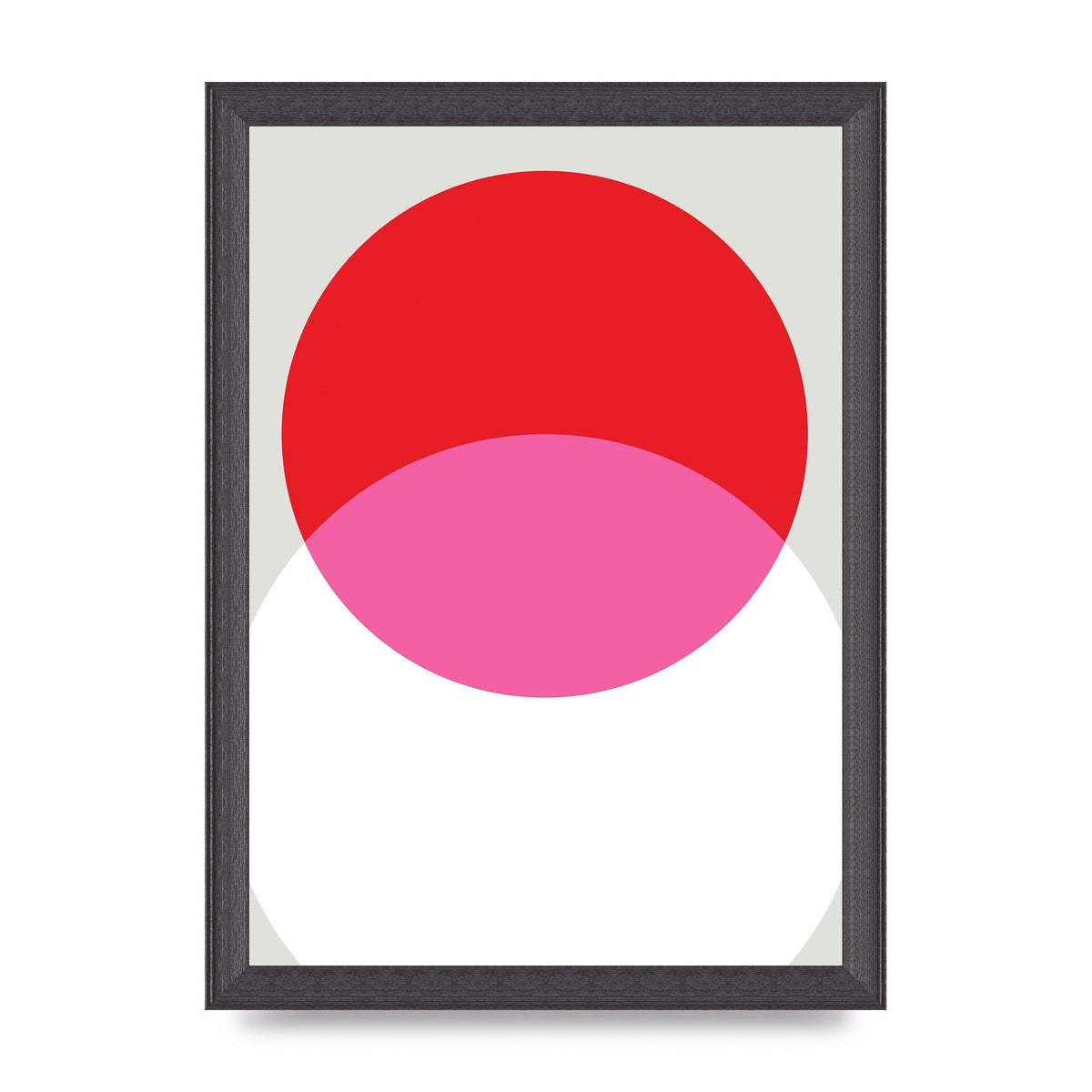 Abstract Rgb Shape One Printed Poster - A4 framed
