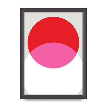 Abstract Rgb Shape One Printed Poster - A4 framed