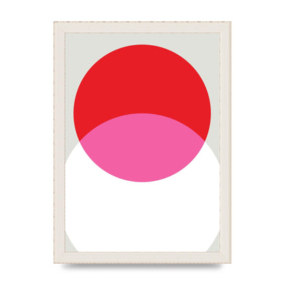 Abstract Rgb Shape One Printed Poster - A4 framed