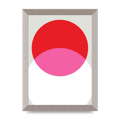 Abstract Rgb Shape One Printed Poster - A4 framed