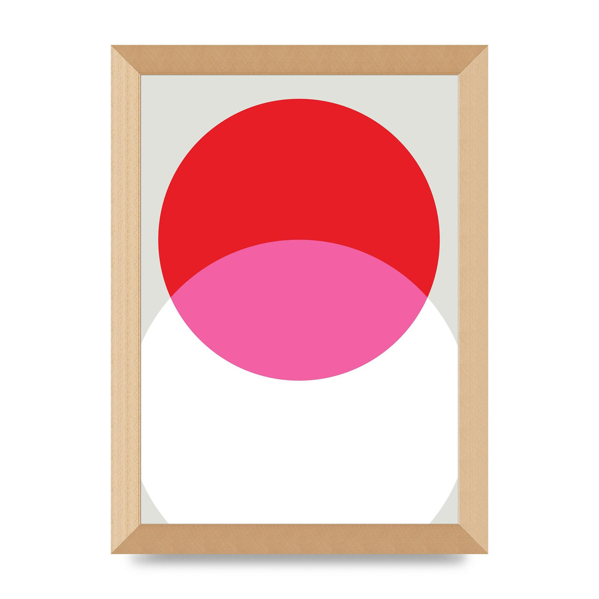 Abstract Rgb Shape One Printed Poster - A4 framed