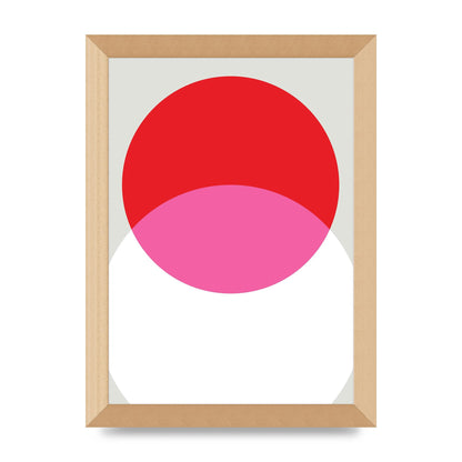 Abstract Rgb Shape One Printed Poster - A4 framed