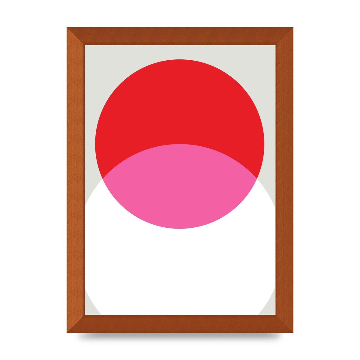Abstract Rgb Shape One Printed Poster - A4 framed