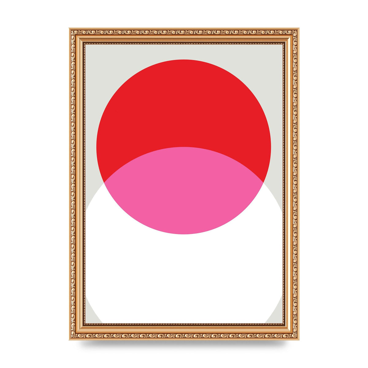 Abstract Rgb Shape One Printed Poster - A4 framed