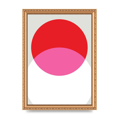 Abstract Rgb Shape One Printed Poster - A4 framed