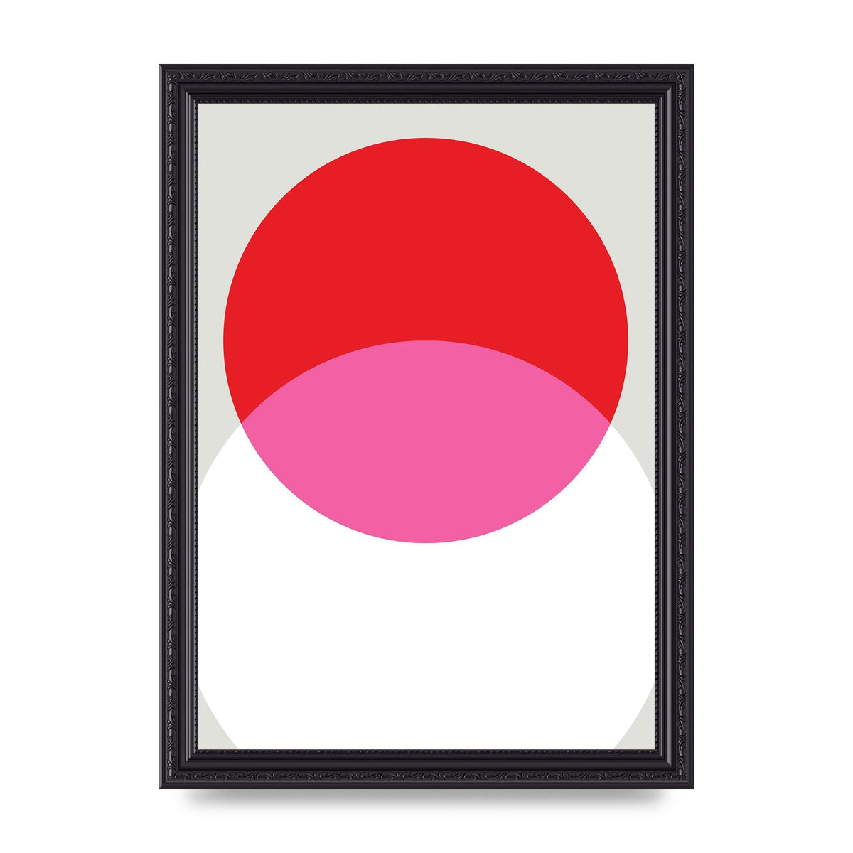 Abstract Rgb Shape One Printed Poster - A4 framed