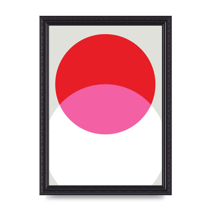 Abstract Rgb Shape One Printed Poster - A4 framed