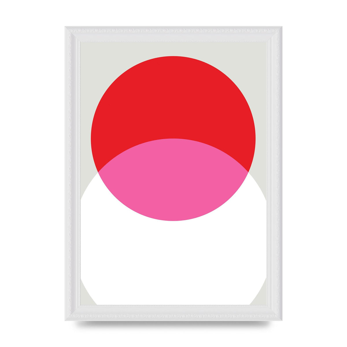 Abstract Rgb Shape One Printed Poster - A4 framed