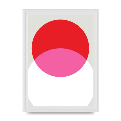 Abstract Rgb Shape One Printed Poster - A4 framed