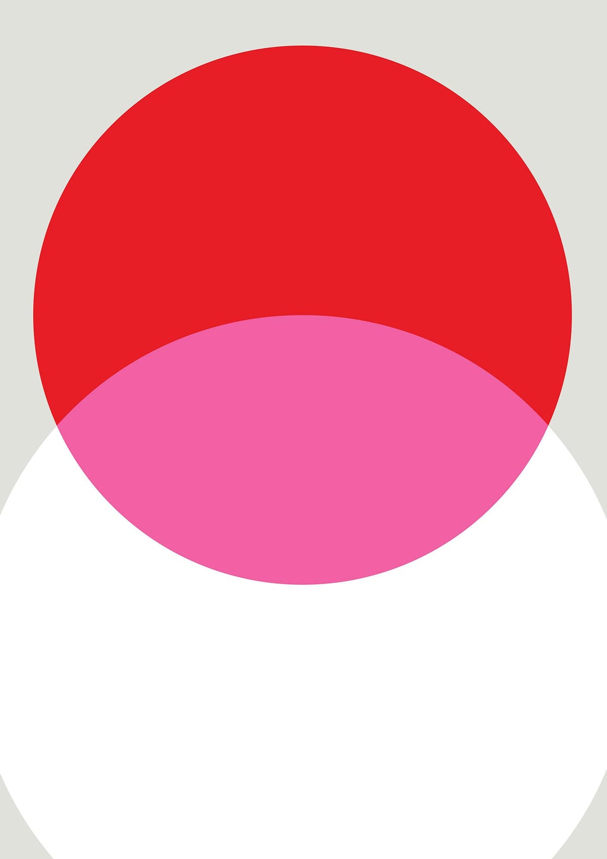 Abstract Rgb Shape One Printed Poster - detail