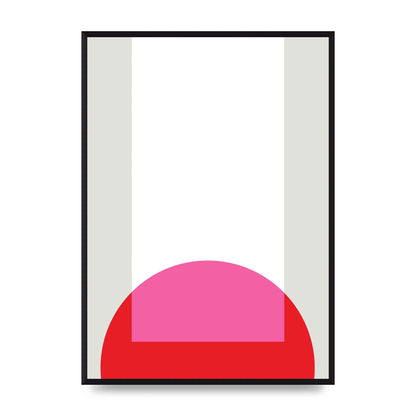 Abstract Rgb Shape Two Wall Art - A2 framed