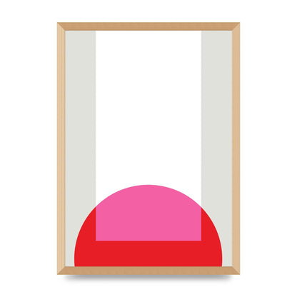 Abstract Rgb Shape Two Wall Art - A2 framed