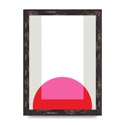 Abstract Rgb Shape Two Wall Art - A4 framed