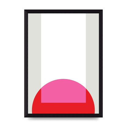 Abstract Rgb Shape Two Wall Art - A4 framed
