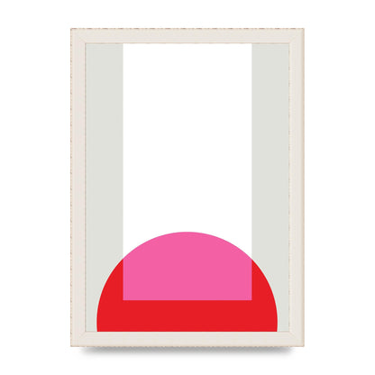 Abstract Rgb Shape Two Wall Art - A4 framed