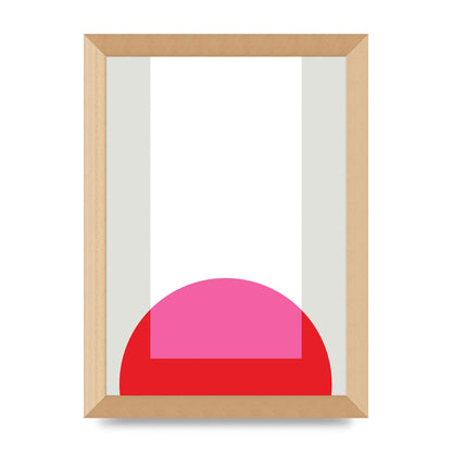 Abstract Rgb Shape Two Wall Art - A4 framed