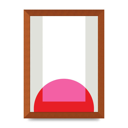 Abstract Rgb Shape Two Wall Art - A4 framed