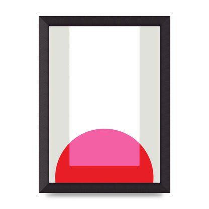 Abstract Rgb Shape Two Wall Art - A4 framed
