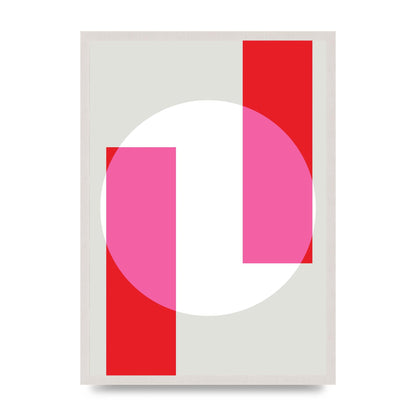 Abstract Rgb Shape Three Art For The Home - A2 framed