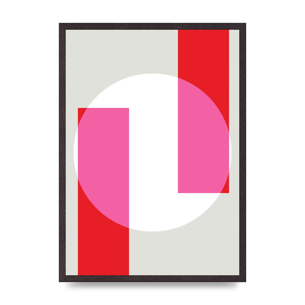 Abstract Rgb Shape Three Art For The Home - A2 framed