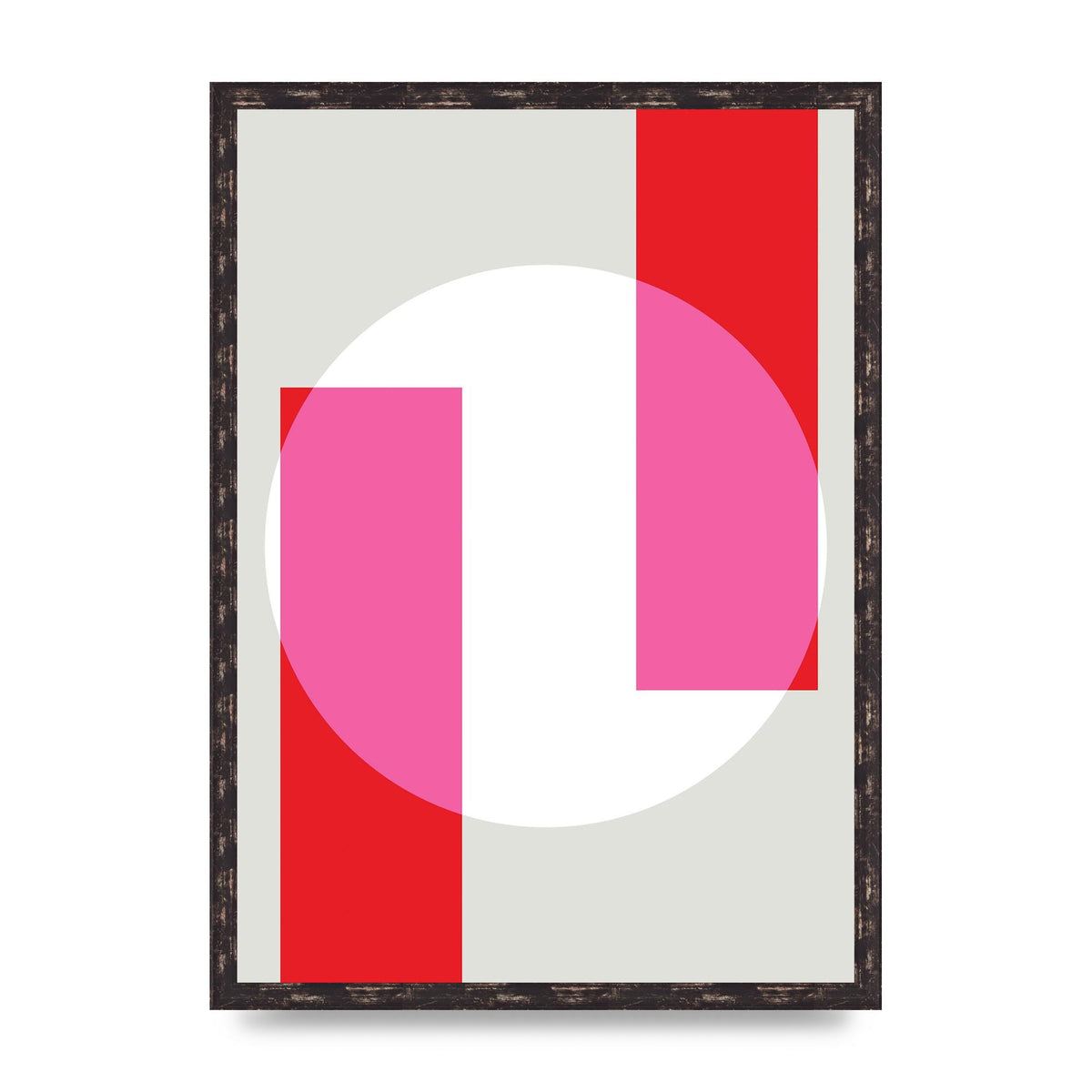 Abstract Rgb Shape Three Art For The Home - A2 framed