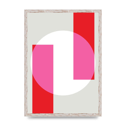 Abstract Rgb Shape Three Art For The Home - A2 framed