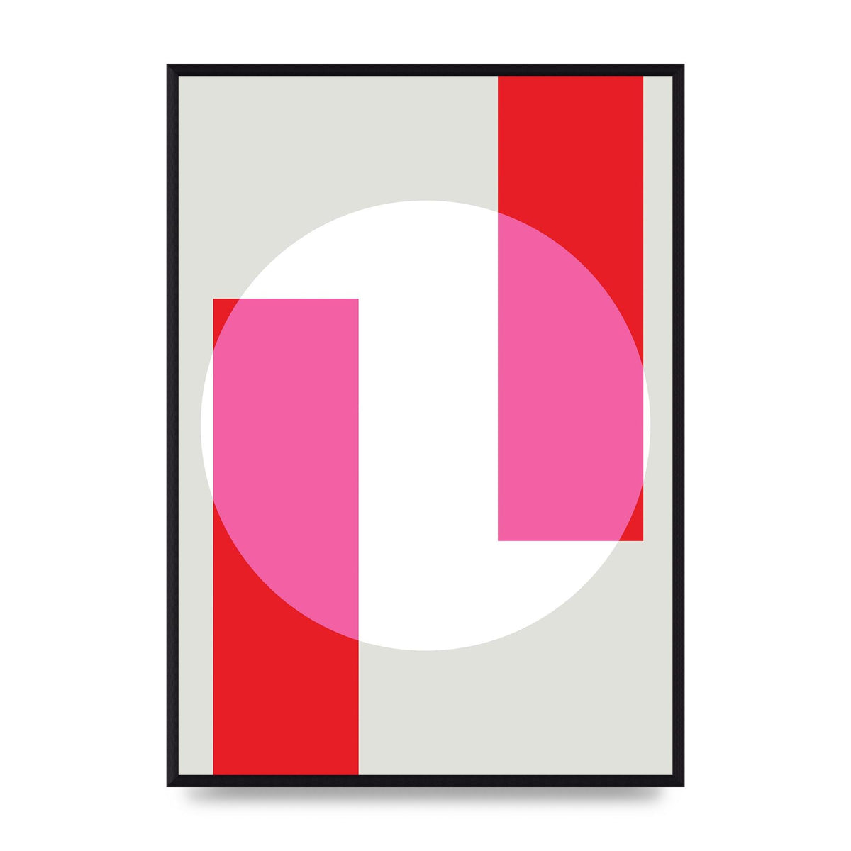 Abstract Rgb Shape Three Art For The Home - A2 framed