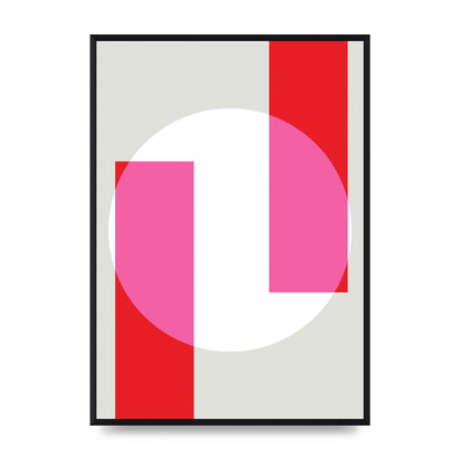 Abstract Rgb Shape Three Art For The Home - A2 framed