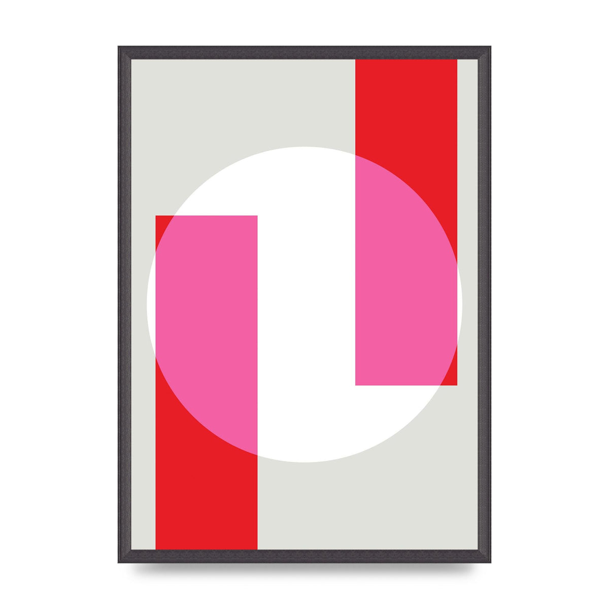 Abstract Rgb Shape Three Art For The Home - A2 framed