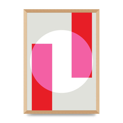 Abstract Rgb Shape Three Art For The Home - A2 framed