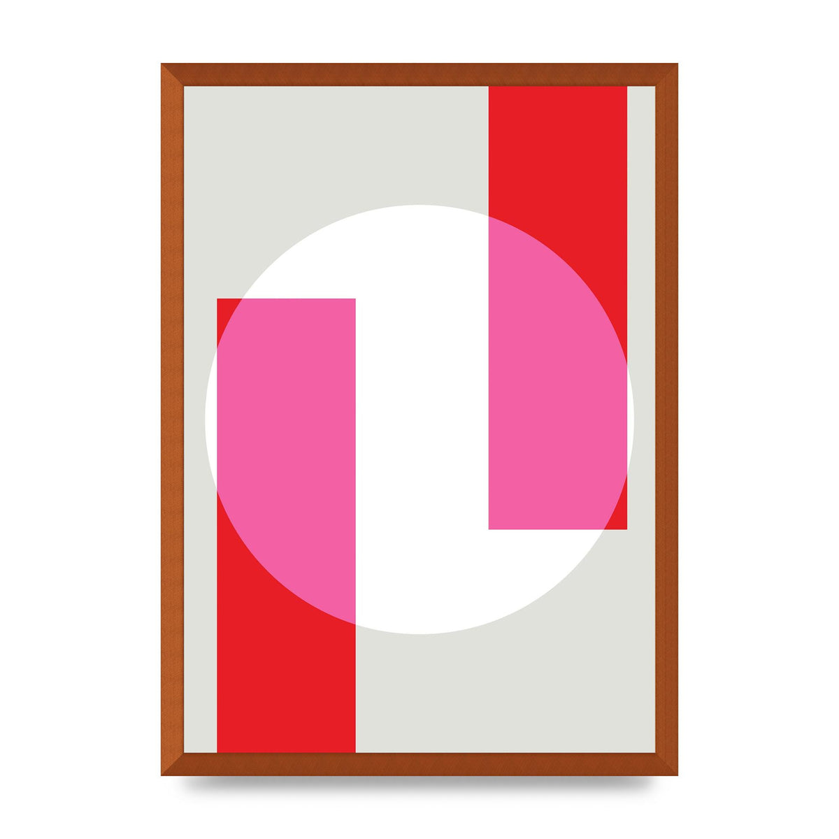 Abstract Rgb Shape Three Art For The Home - A2 framed