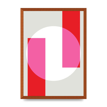 Abstract Rgb Shape Three Art For The Home - A2 framed