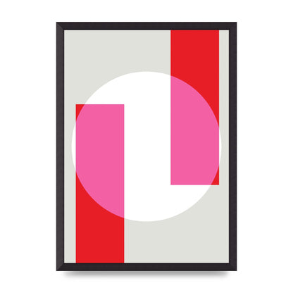 Abstract Rgb Shape Three Art For The Home - A2 framed