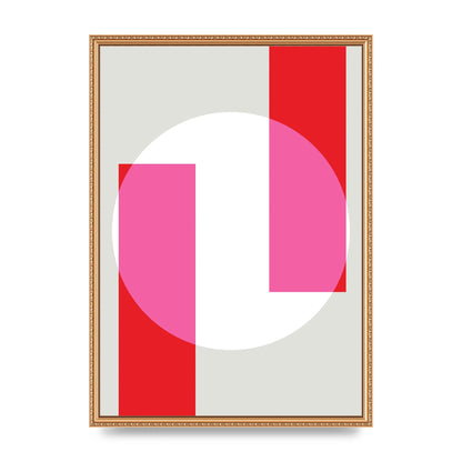 Abstract Rgb Shape Three Art For The Home - A2 framed