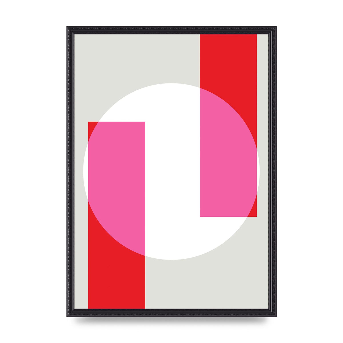 Abstract Rgb Shape Three Art For The Home - A2 framed