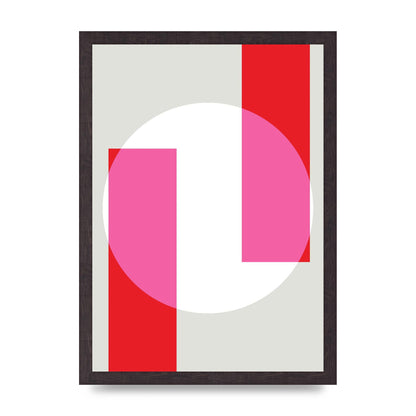Abstract Rgb Shape Three Art For The Home - A3 framed