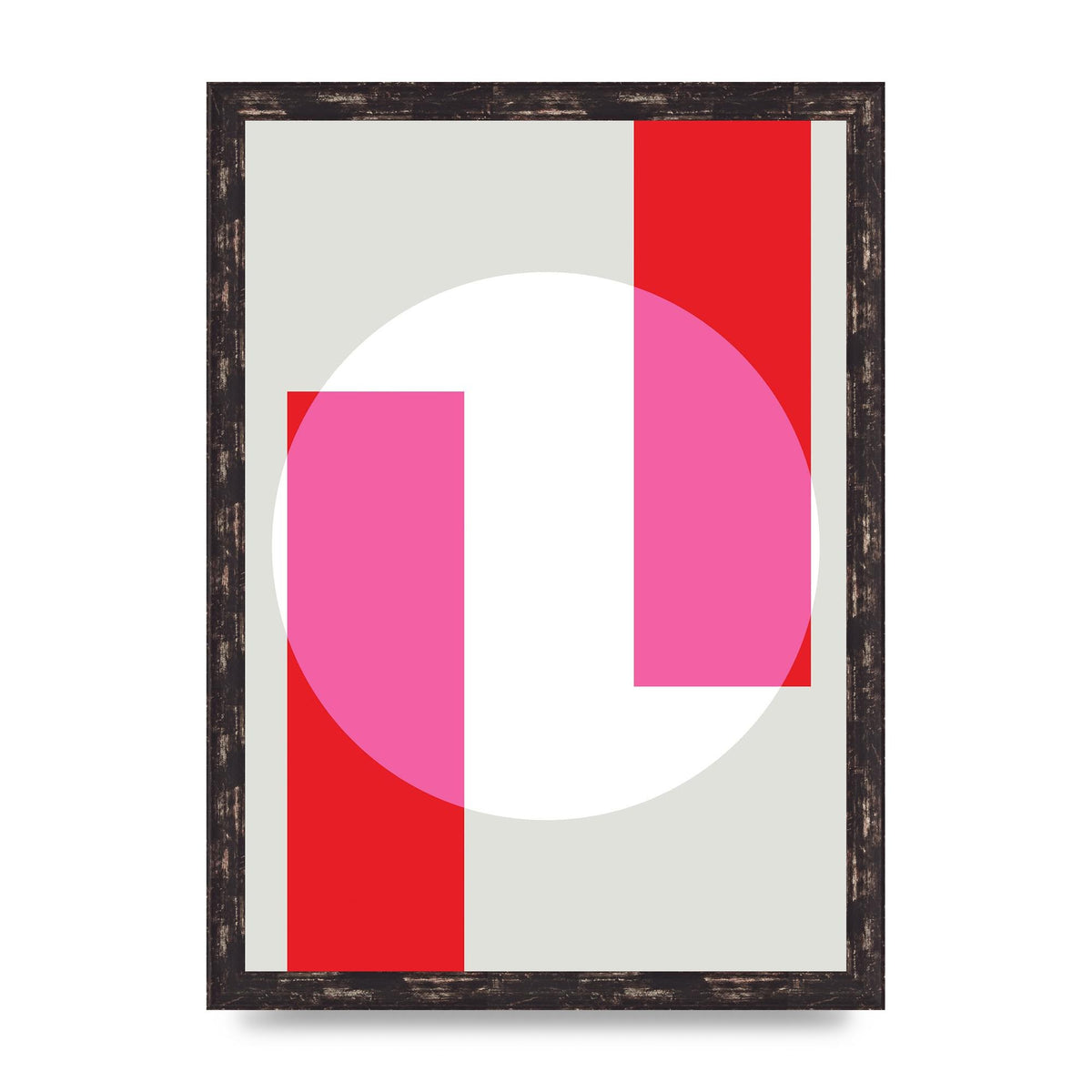 Abstract Rgb Shape Three Art For The Home - A3 framed