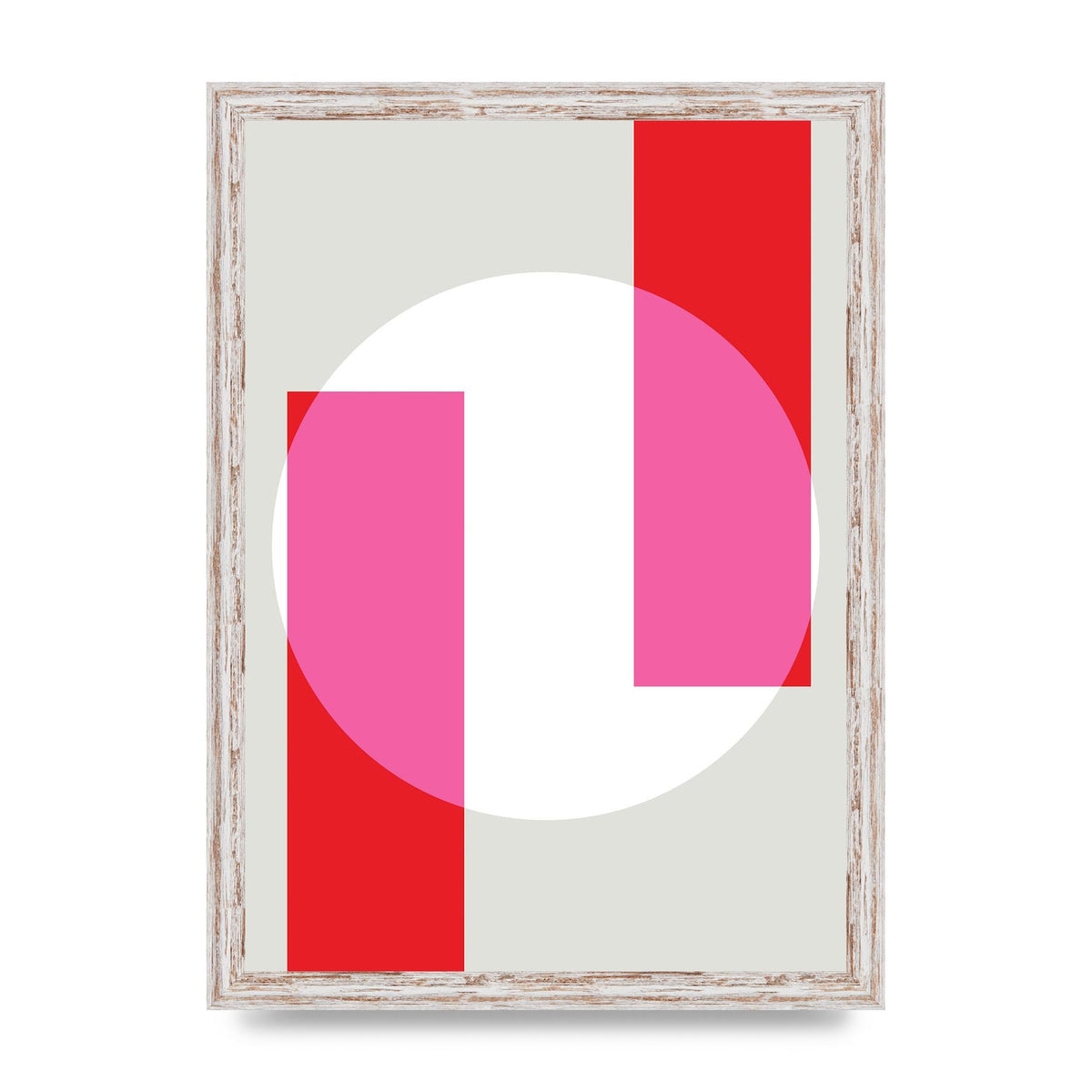 Abstract Rgb Shape Three Art For The Home - A3 framed