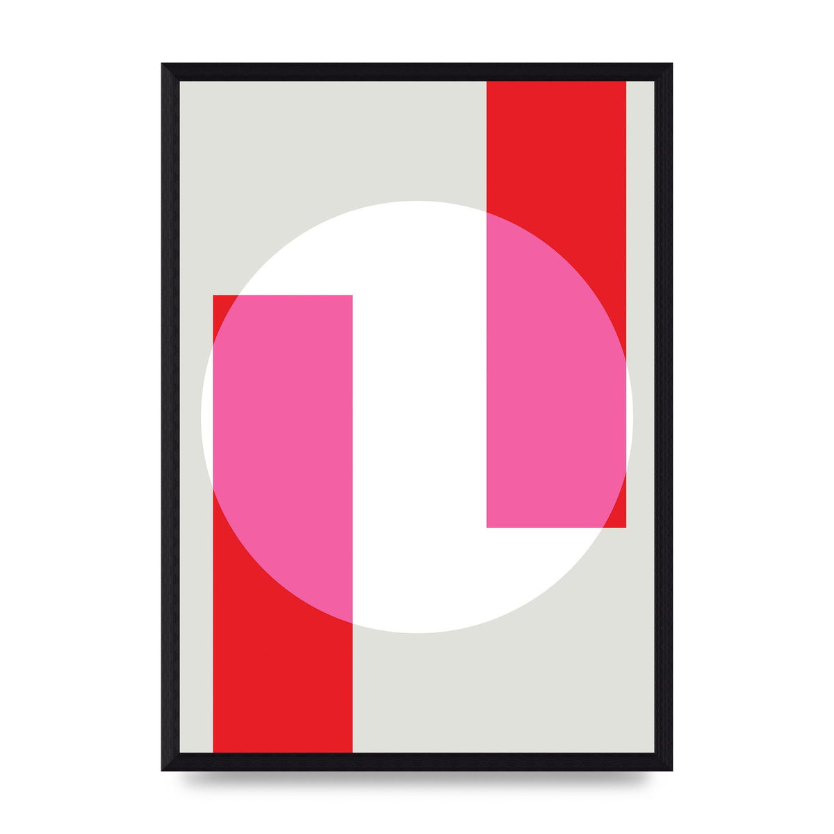 Abstract Rgb Shape Three Art For The Home - A3 framed