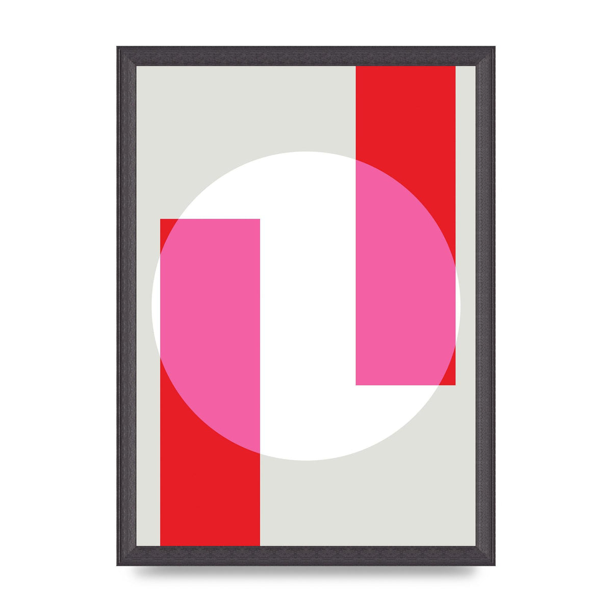 Abstract Rgb Shape Three Art For The Home - A3 framed