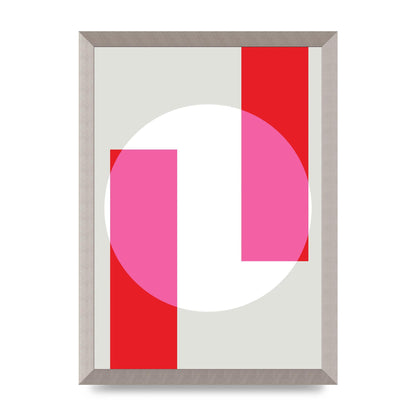 Abstract Rgb Shape Three Art For The Home - A3 framed