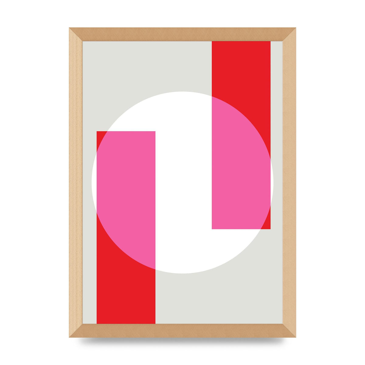 Abstract Rgb Shape Three Art For The Home - A3 framed