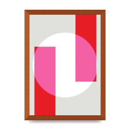 Abstract Rgb Shape Three Art For The Home - A3 framed